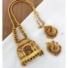 "Gold plated temple jewellery collection for weddings and festive occasions"