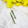 Kundan slide clip Green